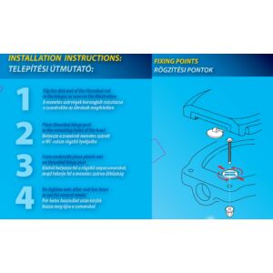 Bath Duck Wc-Ülőke - Duroplaszt - Műanyag Zsanérokkal - Kék Hullám